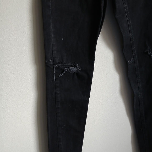 Harley Davidson Distressed Black Jeans Size 27 - Picture 5 of 12